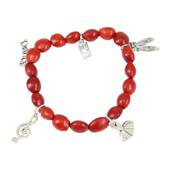 Gucci San Valentino Wood Bead Bracelet - Red, Sterling Silver Bead,  Bracelets - GUC801973 | The RealReal